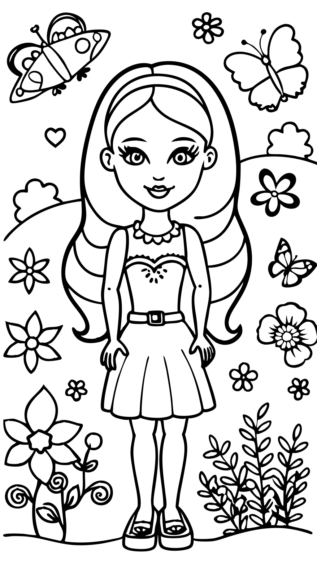 printable coloring pages barbie